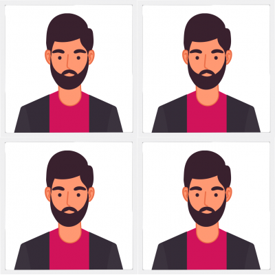 Pasfoto man Pasfoto man