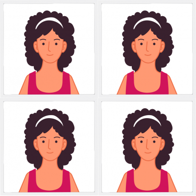 Pasfoto vrouw Pasfoto vrouw